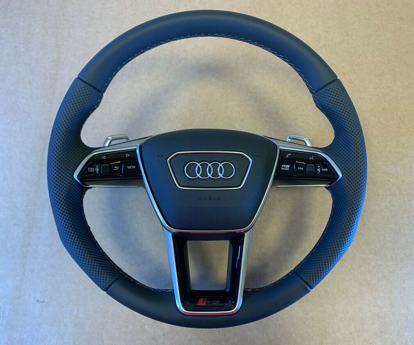Audi A6 A7 A8 Q8 4K 4N 4M GENUINE RS-line Steering Wheel with Paddles Heating