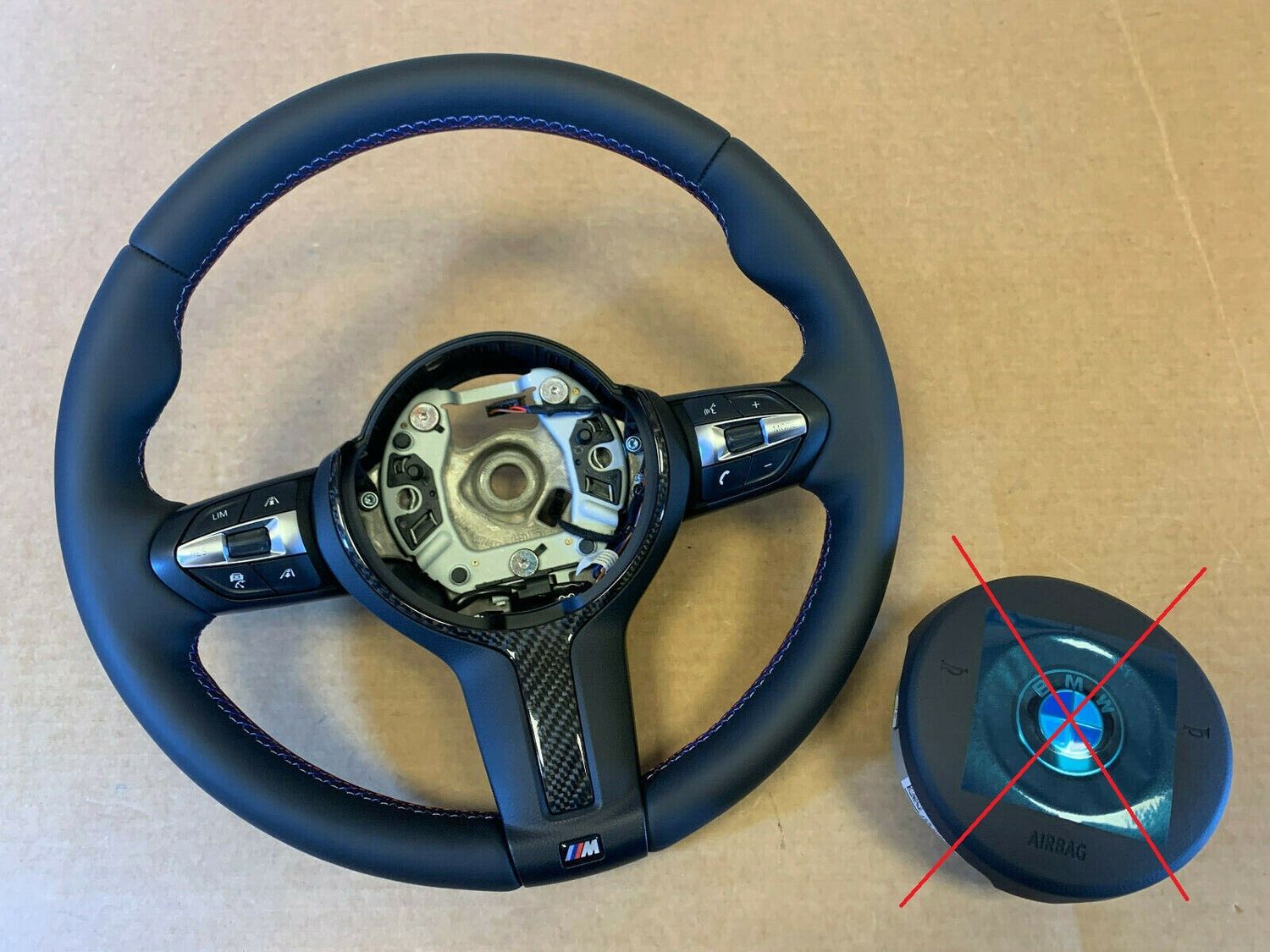 BMW F15 F16 F25 F26 F39 F45 F48 USA OEM M Steering Wheel HEATED VIBRO ACC CARBON