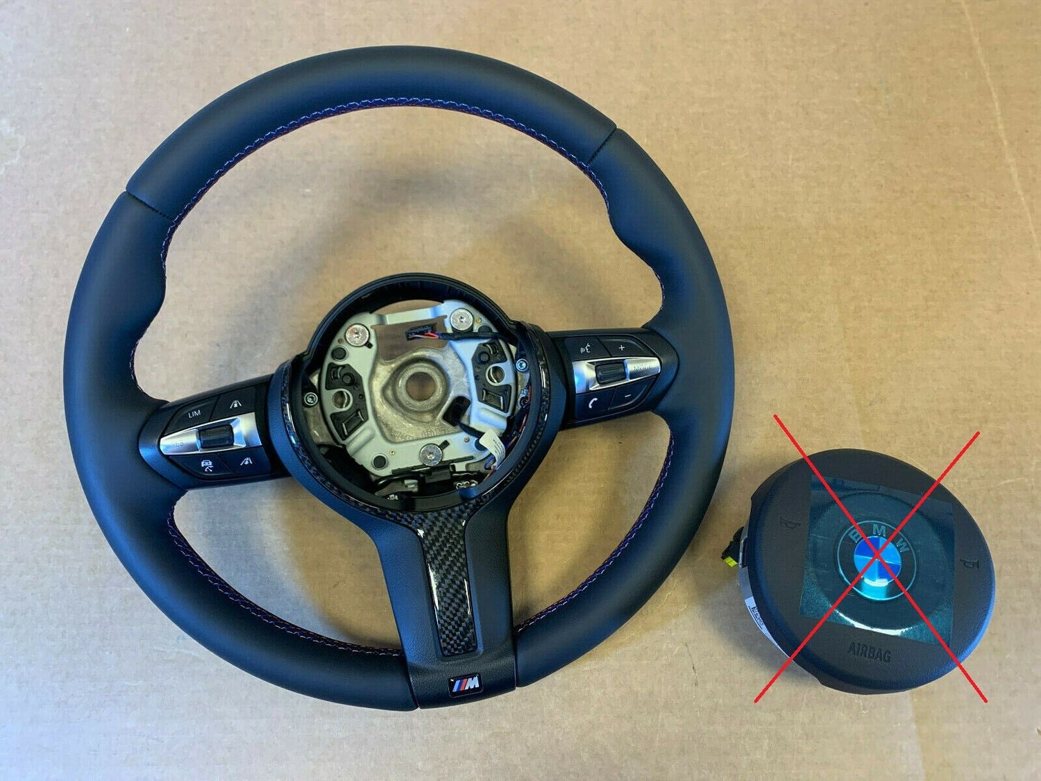 BMW F15 F16 F25 F26 F30 F32 F34 F39 F48 M Steering Wheel HEATED VIBRO ACC CARBON