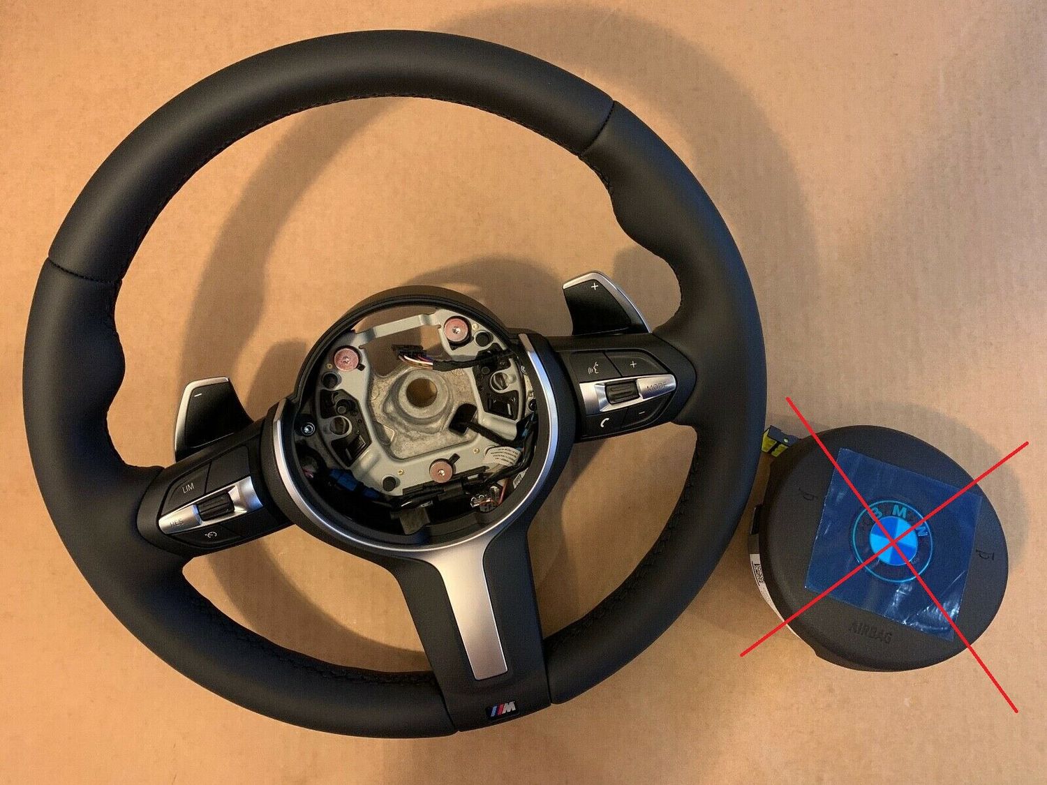 BMW X5 X6 X3 X4 F15 F16 F25 F26 GENUINE M Steering Wheel PADDLES HEATING