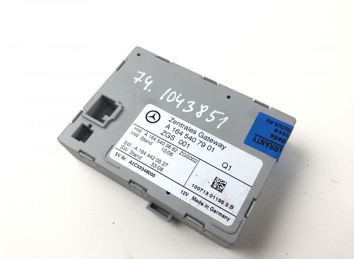 A2C53413674 A2C53101563 A2C53348005 Central gateway module MERCEDES-BENZ ML-CLASS (W164) (2005-2011)