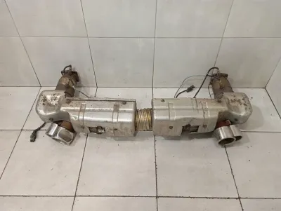 Porsche 911 996 kipufogó 99611102775 turbó hibák kipufogó hangtompító-