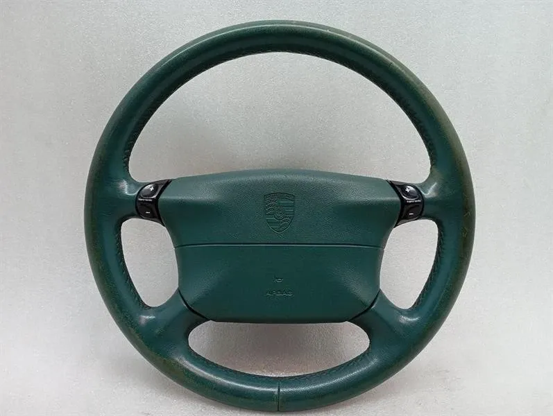 Porsche 911 996 Steering Wheel 99334780455 J40 Nephrite Green Steering Wheel-