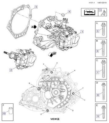 F17 M7Q 95518580 24578501 Gearbox OPEL ASTRA J (P10) (2009-2015)