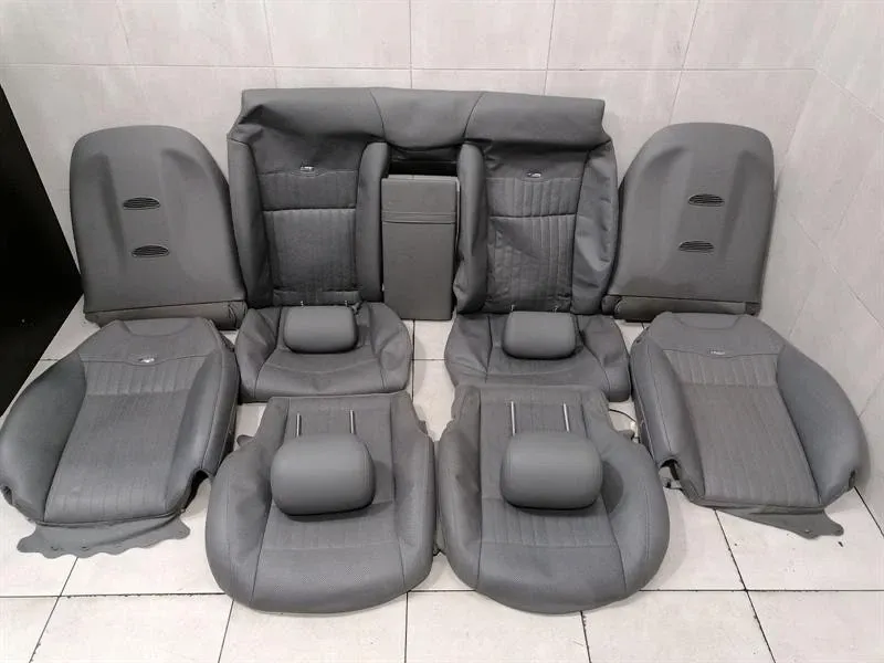 MERCEDES CL600 V12 W216 SEATS OUTER COVER SET SEAT TRIM SET GREY GREY-