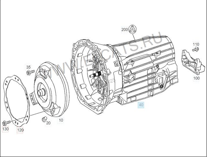 722902 Gearbox MERCEDES-BENZ ML-CLASS (W164) (2005-2011)