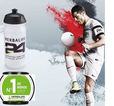 Herbalife CR7 borraccia sportiva trasparente 550 ml