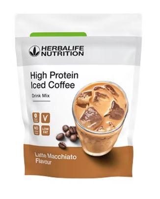 Latte Macchiato al caffè freddo ad alto contenuto proteico