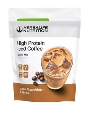 Latte Macchiato al caffè freddo ad alto contenuto proteico