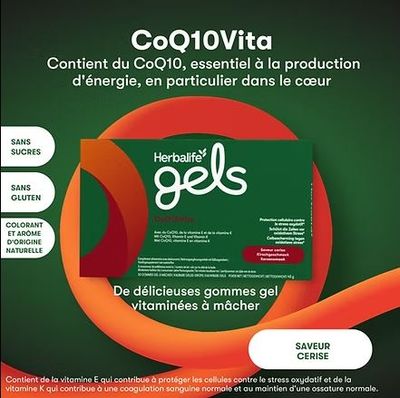 Gel Herbalife CoQ10Vita Sapore Ciliegia 30 Gel Gommosi Da Masticare