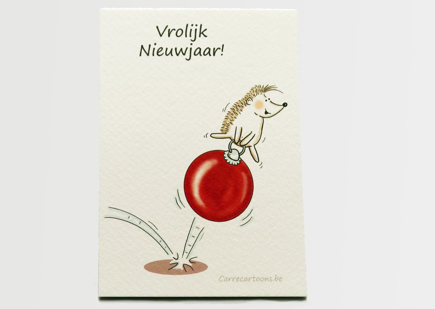 Nieuwjaarskaart Vrolijk Nieuwjaar! ( Enkele kaart MET omslag)