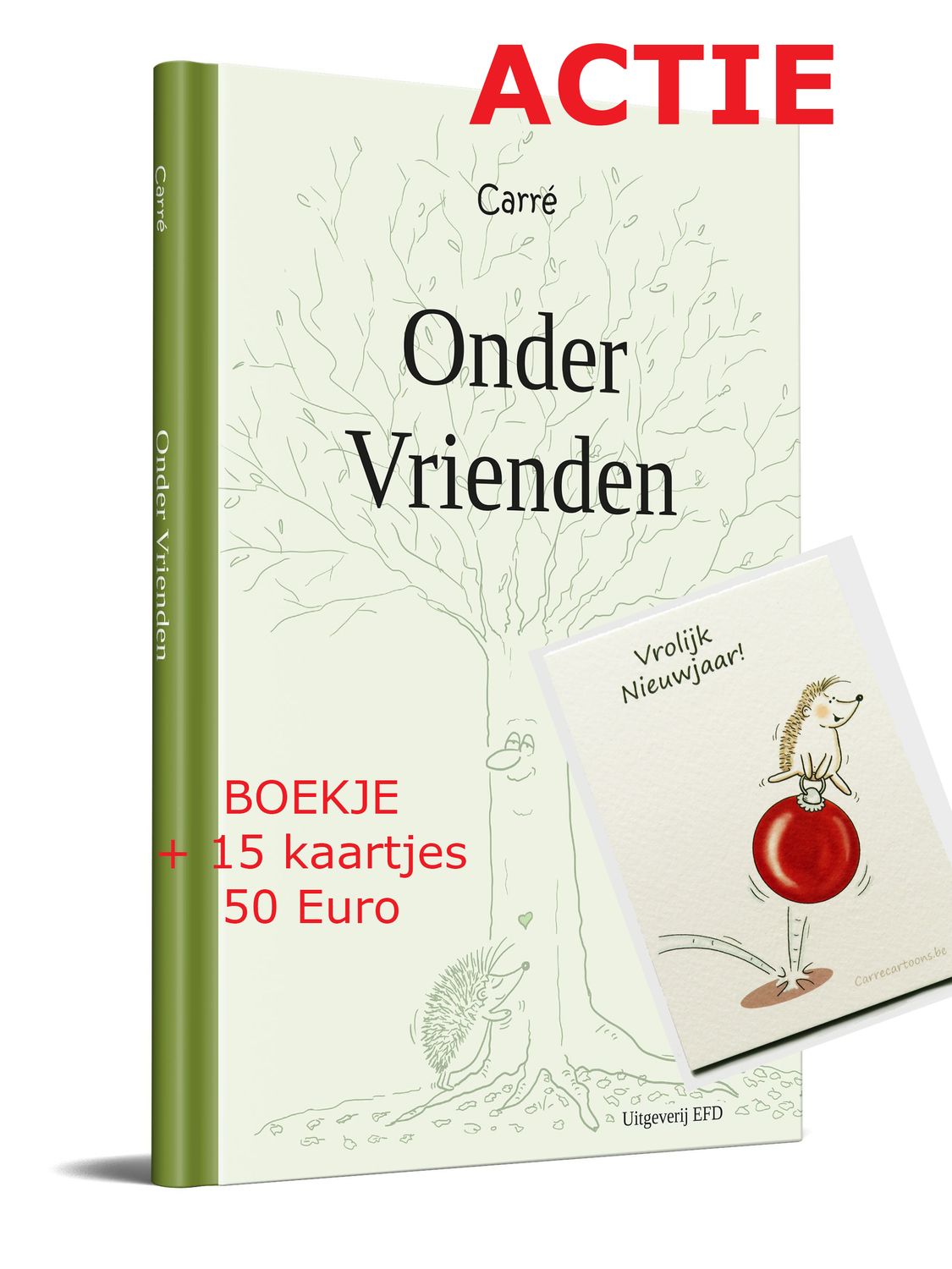 Actie Boekje en 15 nieuwjaarskaarten (met omslag)