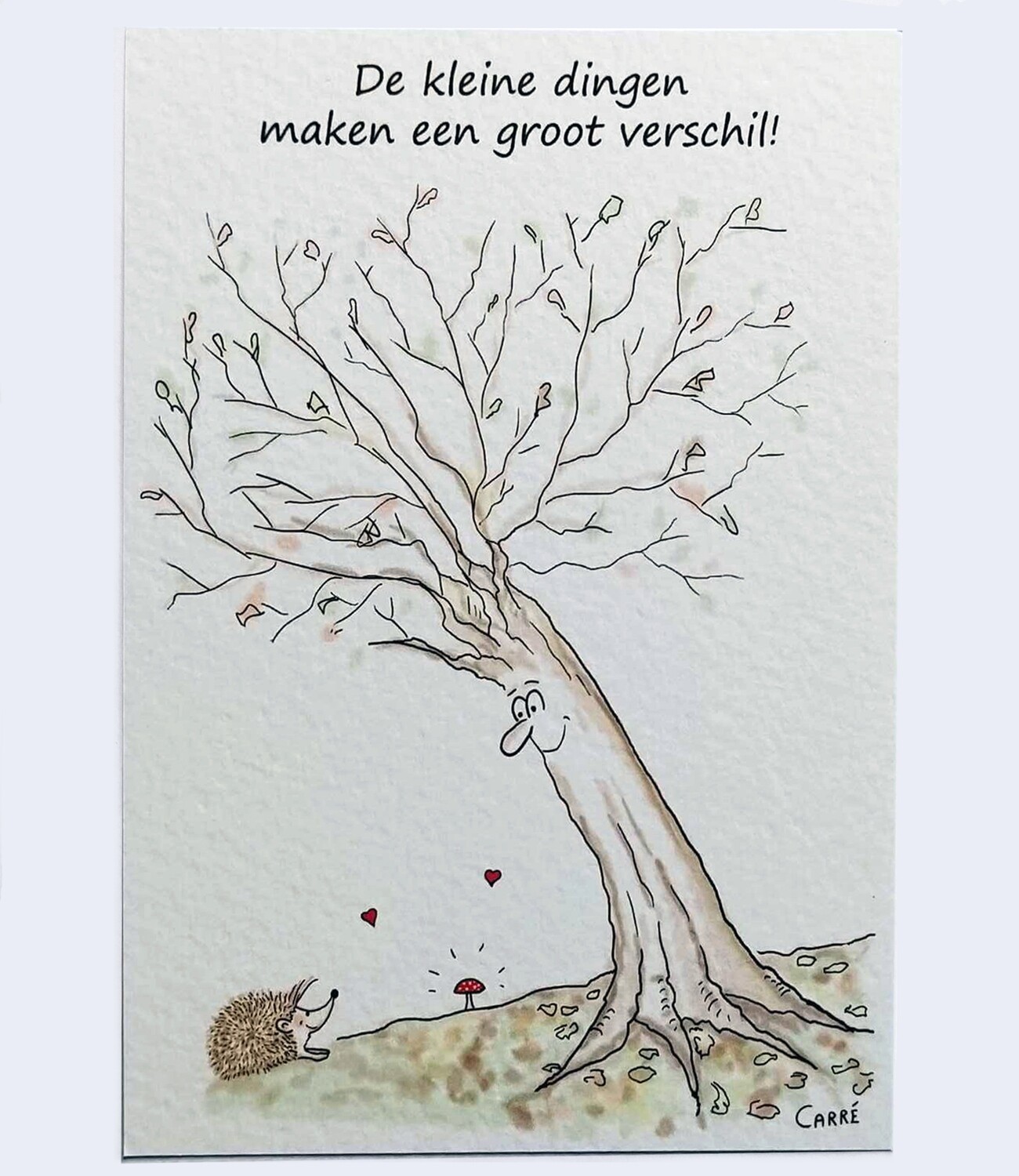 De kleine dingen ... ( enkele kaart MET omslag )