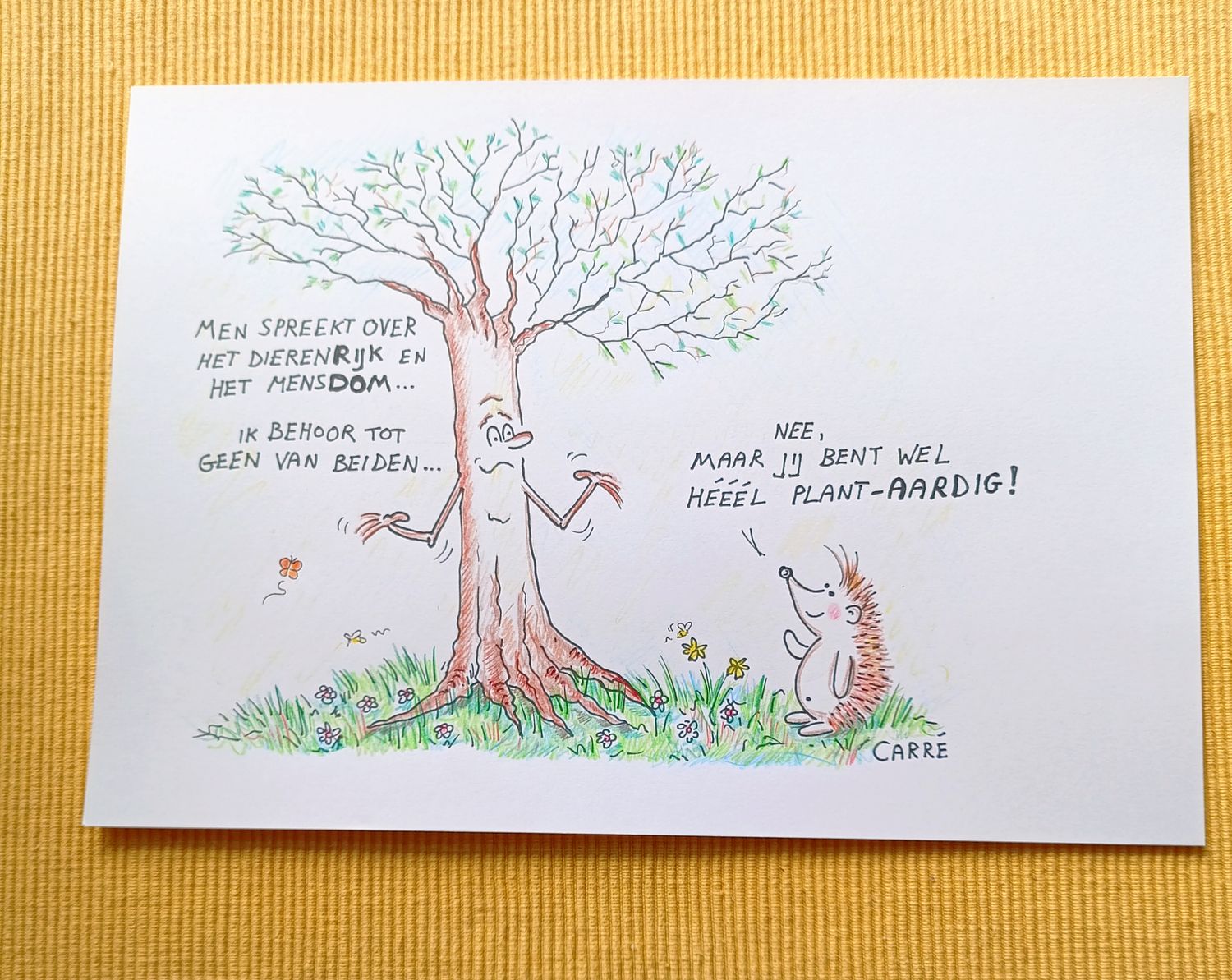 Originele tekening plantAARDIG