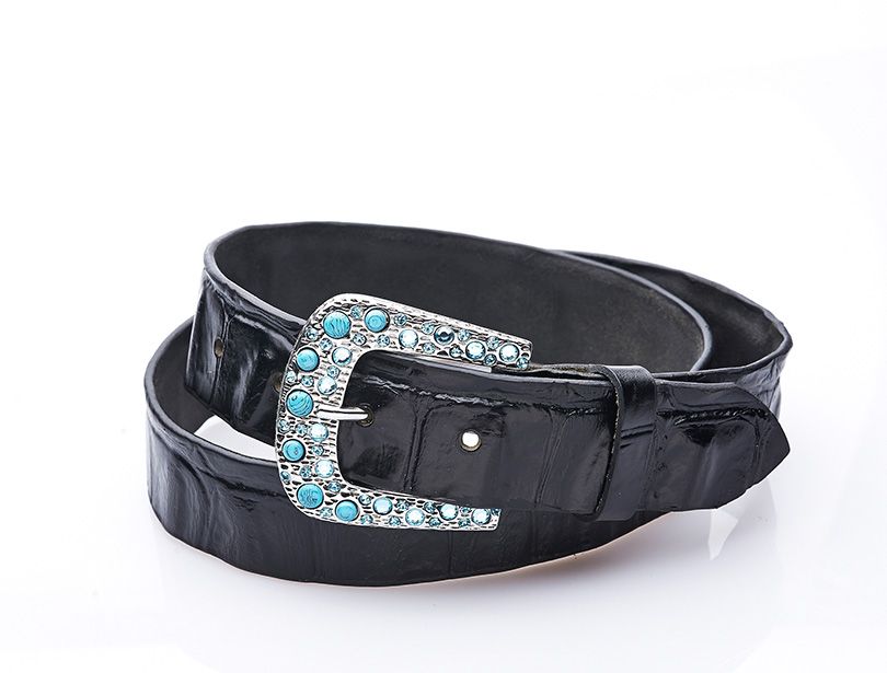 Incrustée – Cristaux Swarovski turquoise