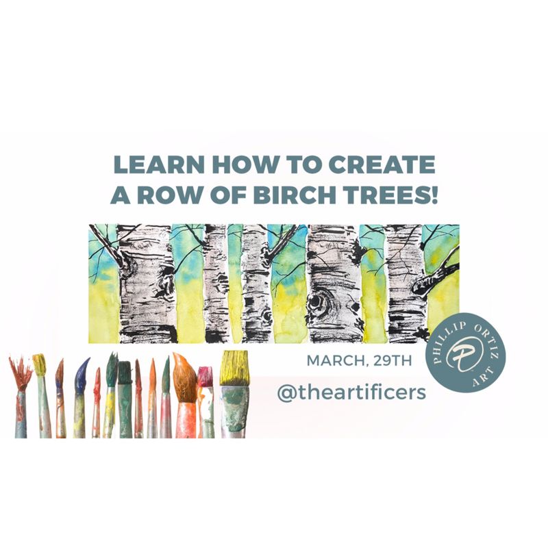 Philip Ortiz, Pen & Ink Watercolor Class | 3/29 | 10am