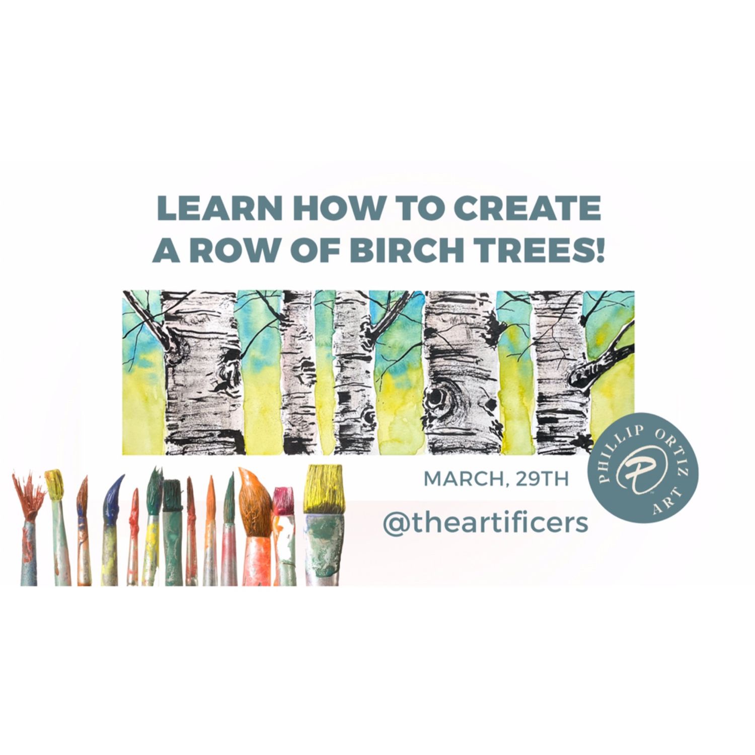 Philip Ortiz, Pen & Ink Watercolor Classes | 3/29 | 1pm
