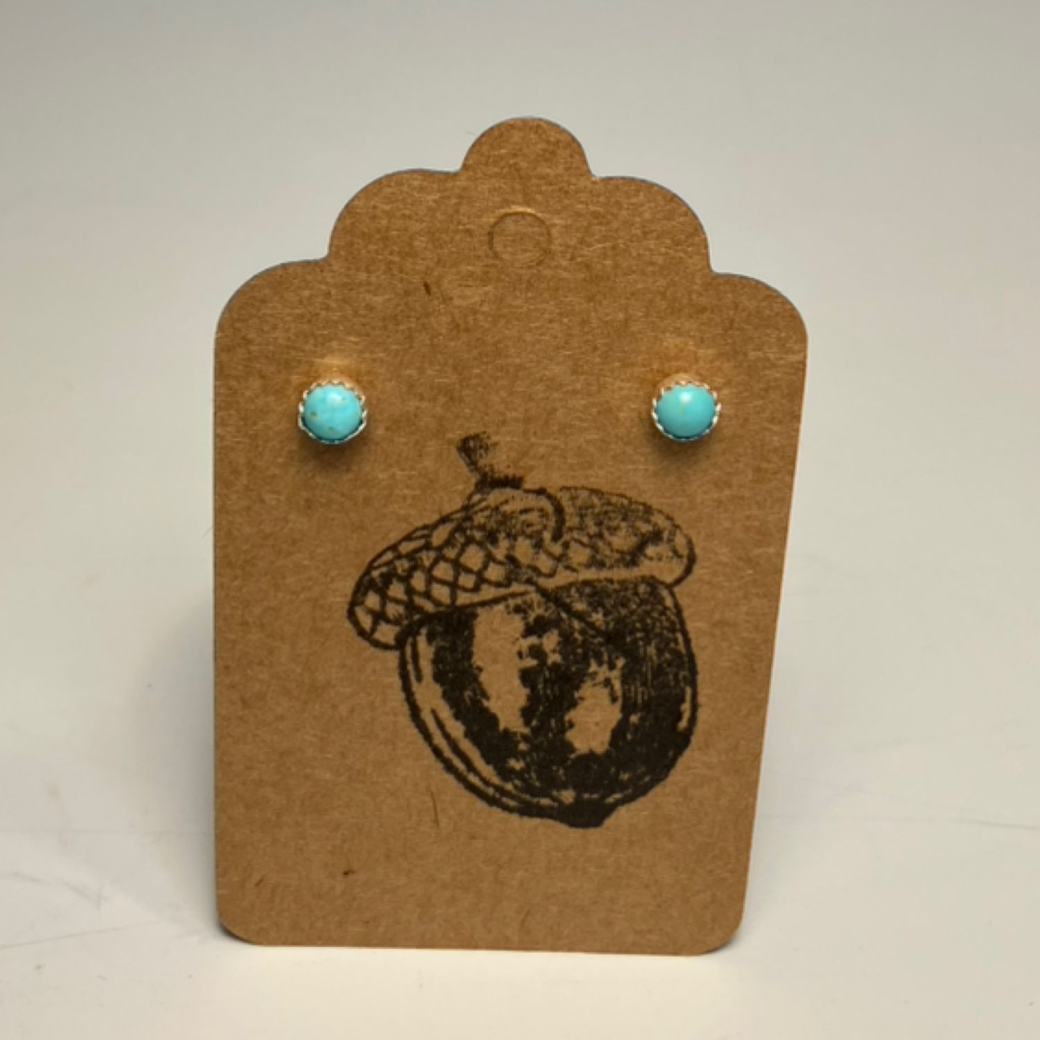 Kingman Turquoise Stud Earrings (1 of 2)