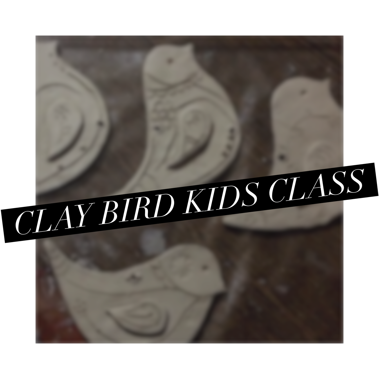 Clay Bird Kids Class • Ages 7-16 • 1/20 • 10am- 12pm