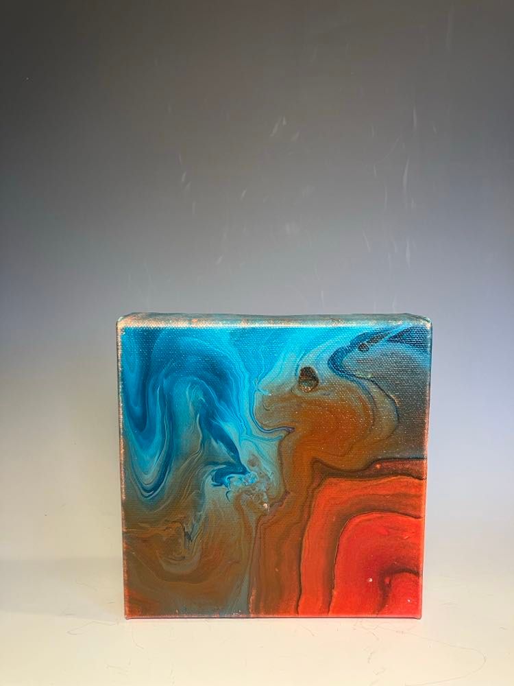 Red & Blue Fluid Original