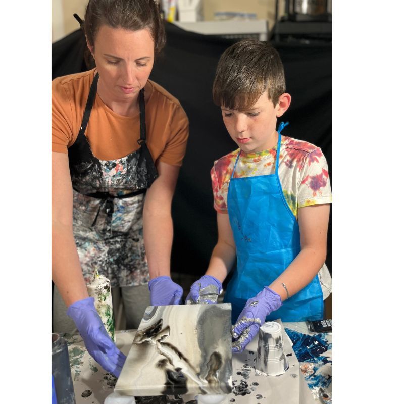 Fluid Painting Class: Caregiver and Me • 5/13 • 1-3pm