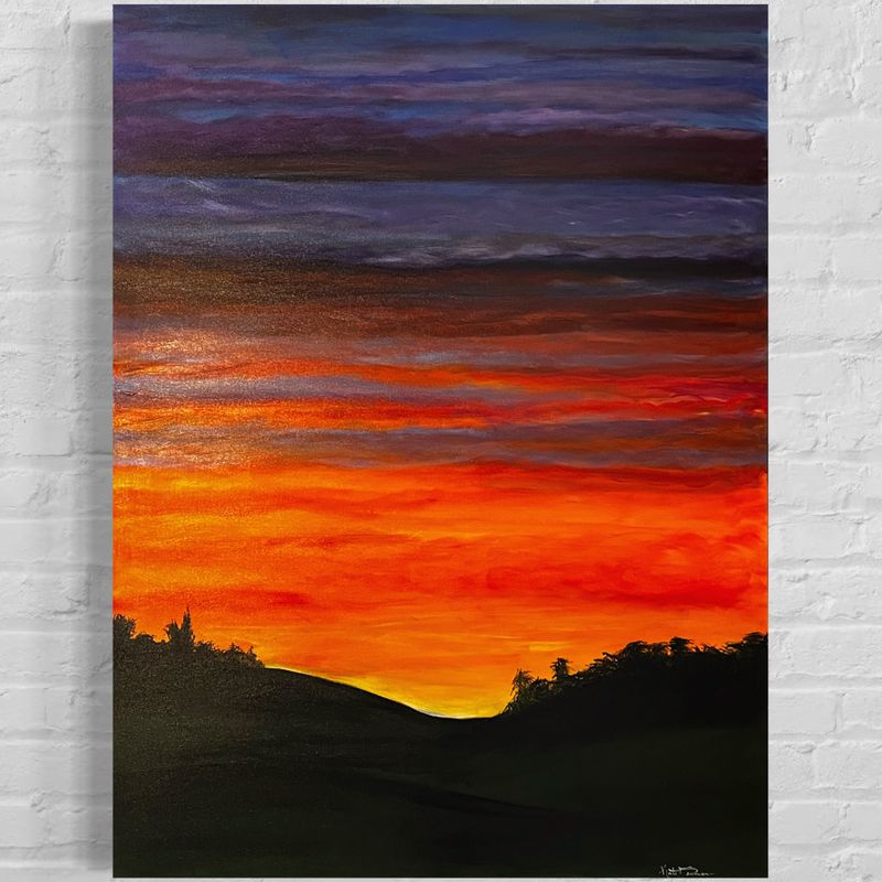 "Old 54 Sunset" Original