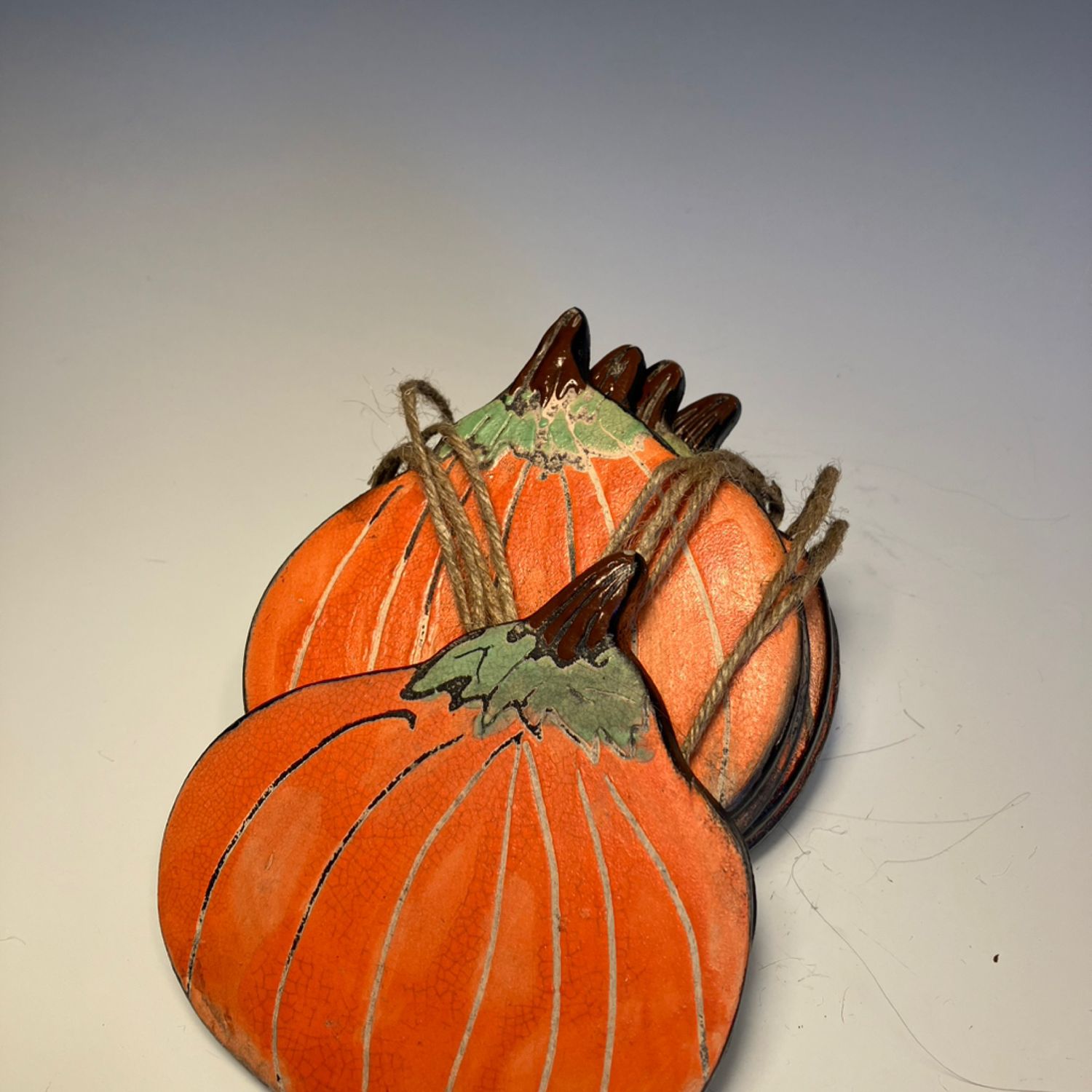 Lined Pumpkin Coasters (1 of 2)
