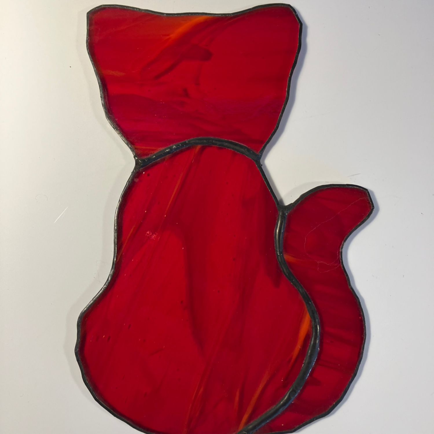 Red Cat Stained Glass