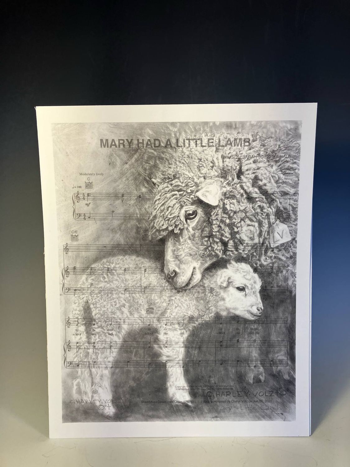 Mary Had a Little Lamb Print