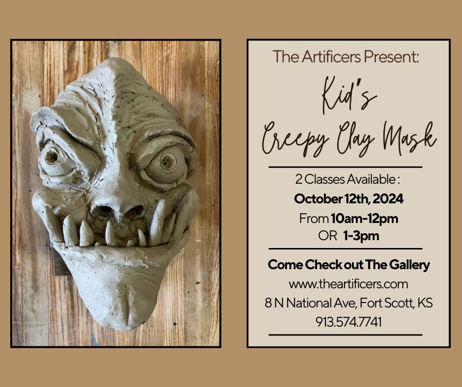 Kid's Creepy Clay Mask •10/12 •1pm
