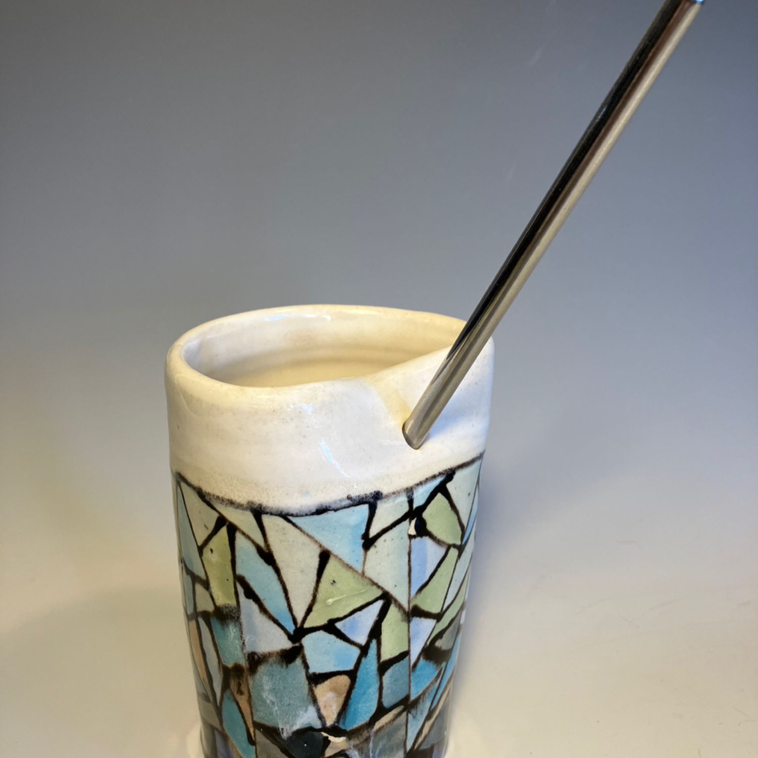 Stained Glass Tumbler with Straw (1 of 2)