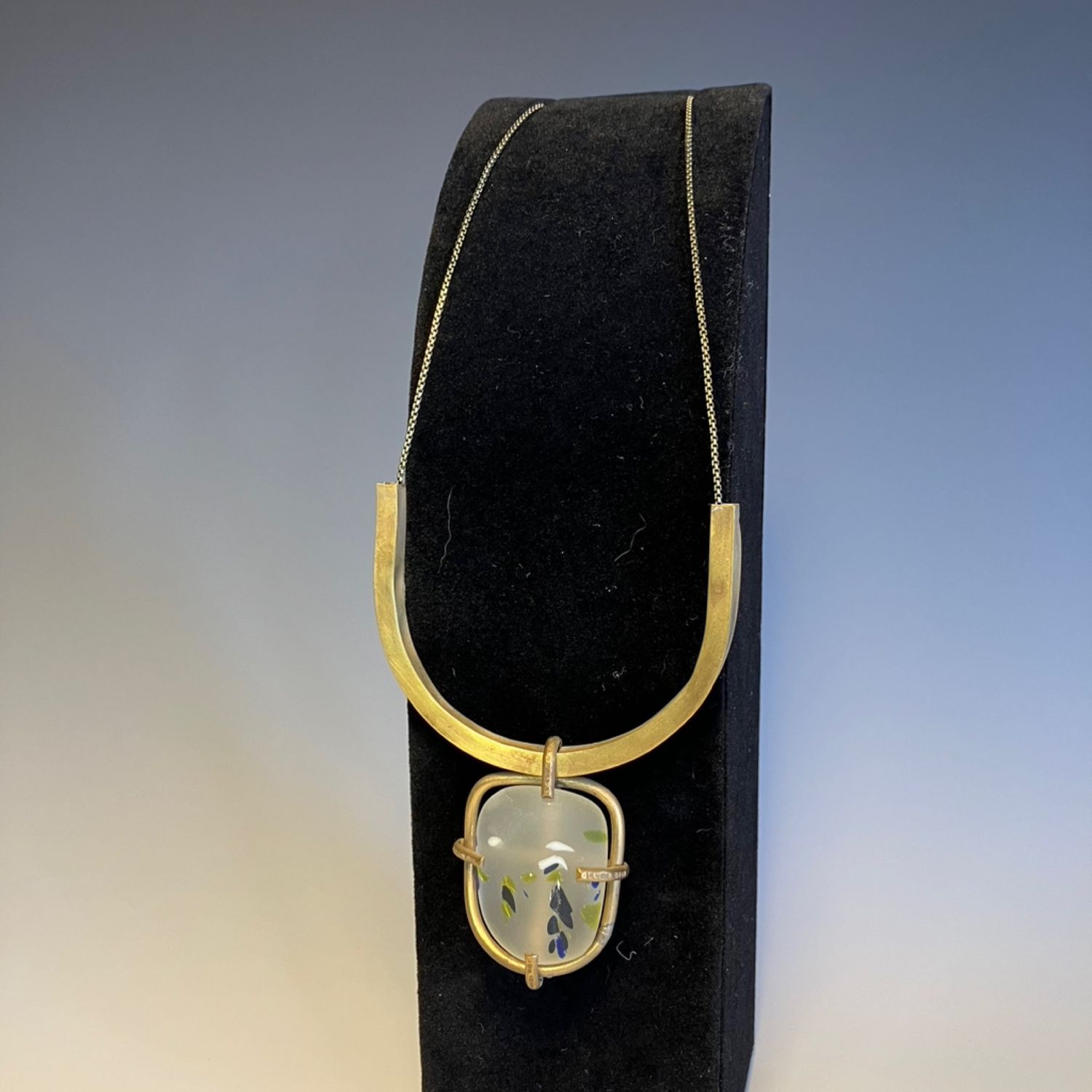 Recycled Blown Glass Necklace