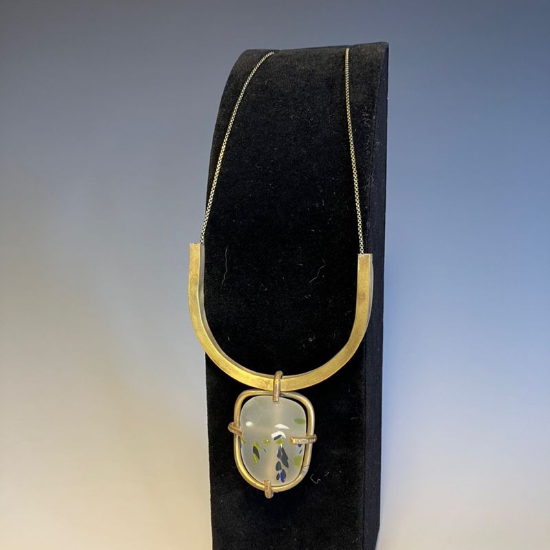 Recycled Blown Glass Necklace