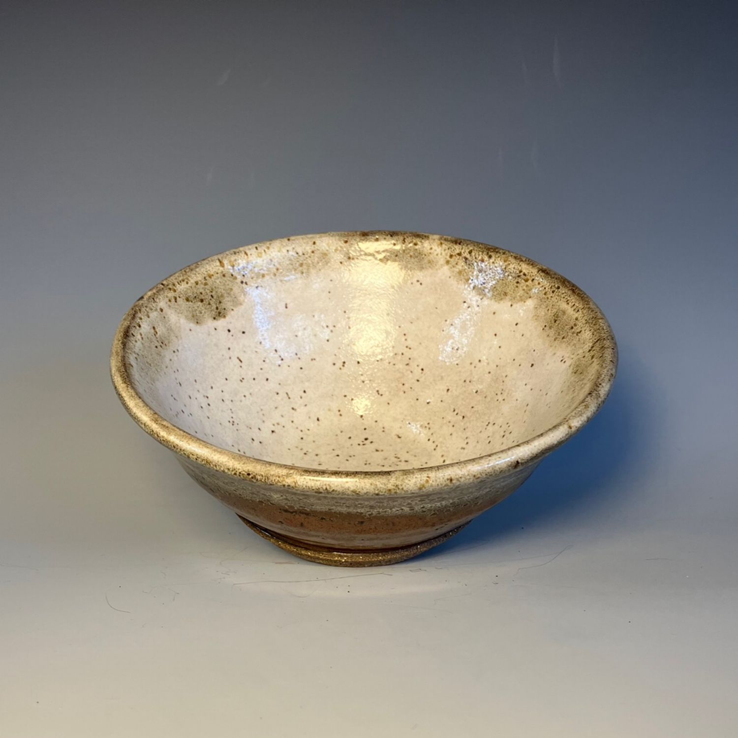 Snowy Ancient Copper Bowl