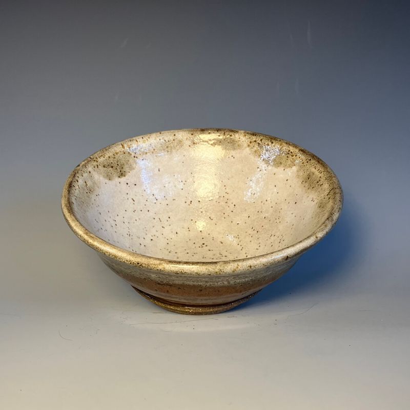 Snowy Ancient Copper Bowl