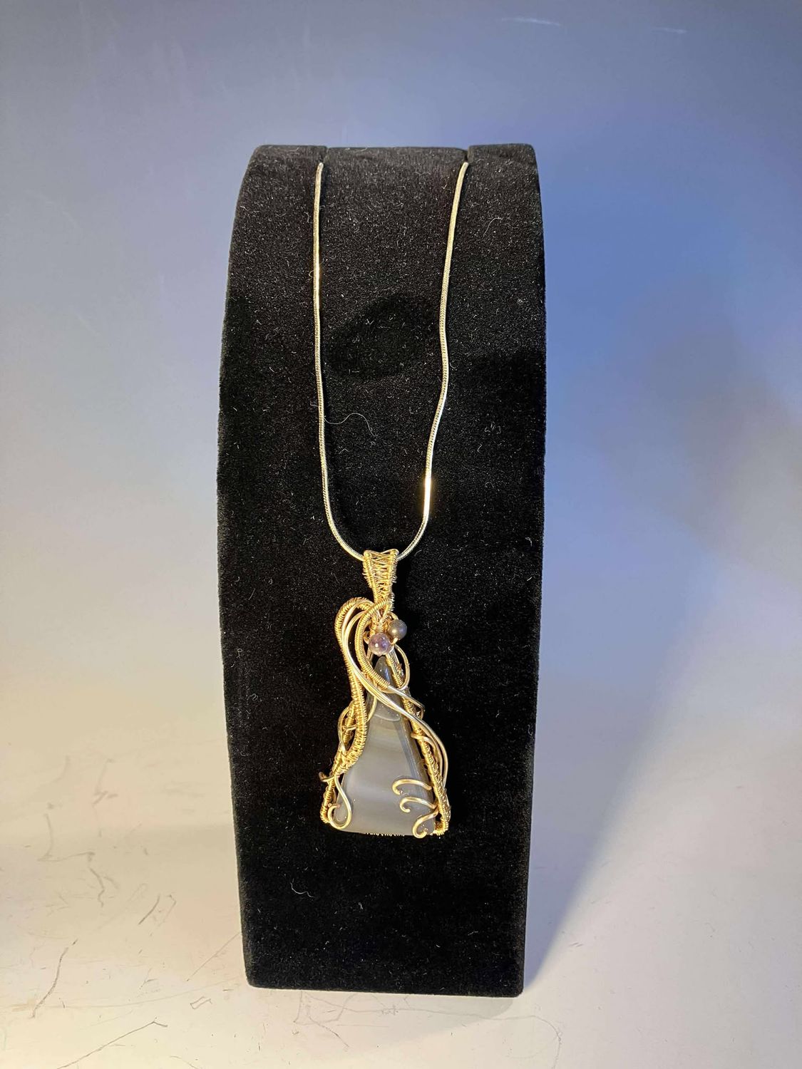 Agate Gold Necklace