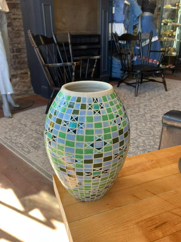 Ohio Star Quilt Vase