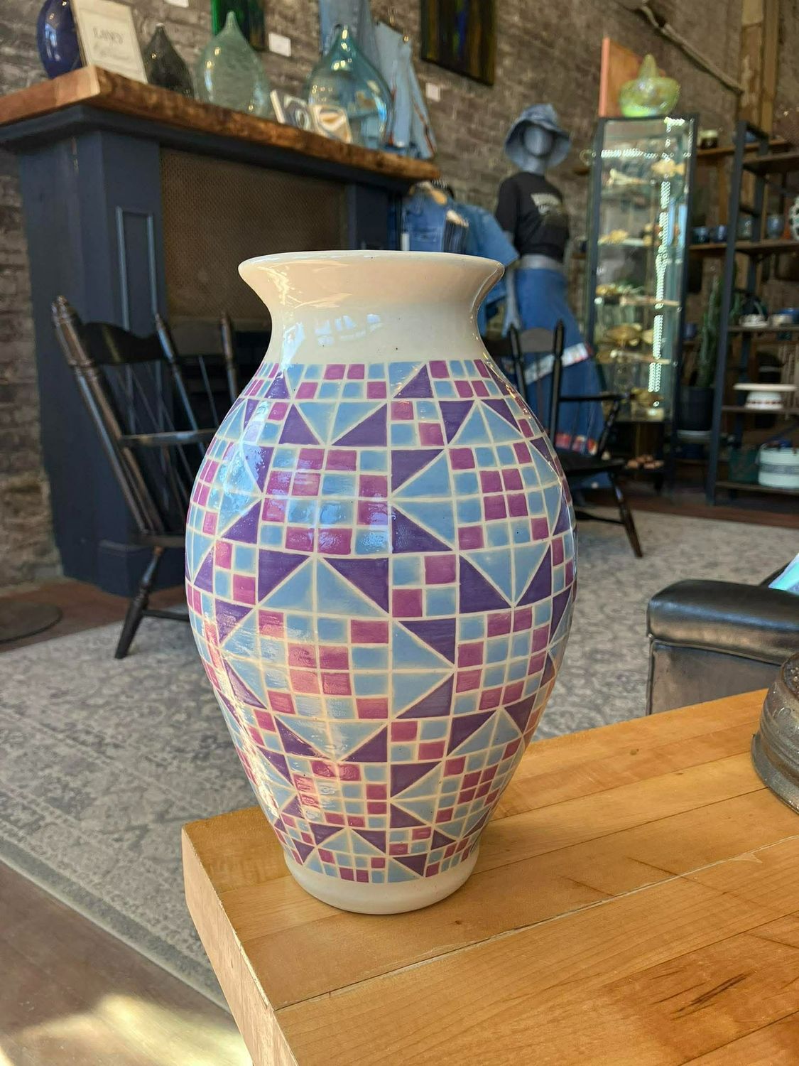 Jacob's Ladder Quilt Vase