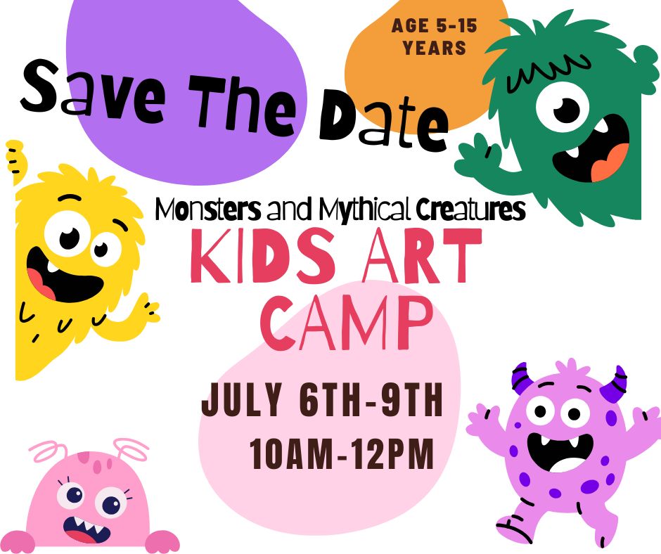 Kid's Art Camp | 7/6-7/9 | 10AM-12PM