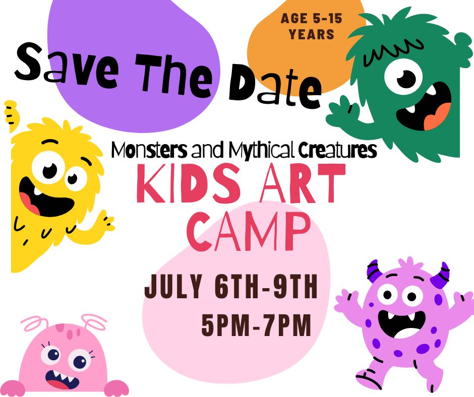 Kid's Art Camp | 7/6-7/9 | 5PM-7PM