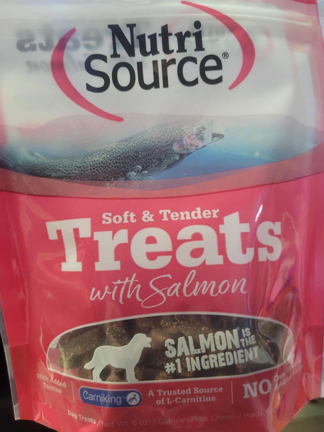 NutriSource Dog Treat Salmon 6oz