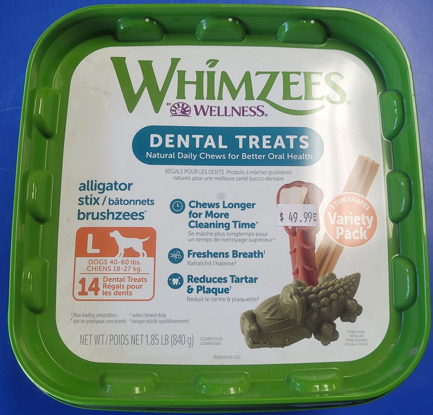 Whimzees Variety Pack Lg 14pk