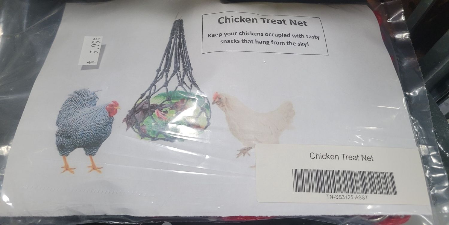 Chicken Treat Net w/Rings