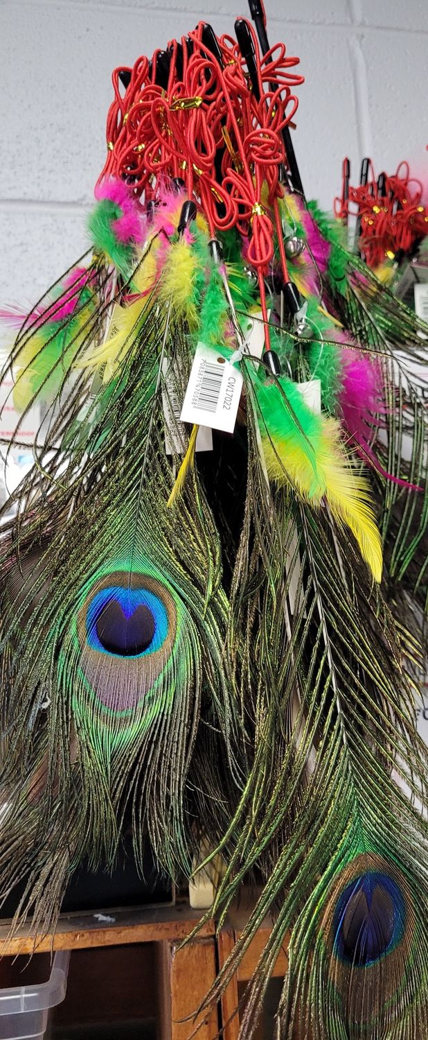 Long Feather Teaser Cat Toys