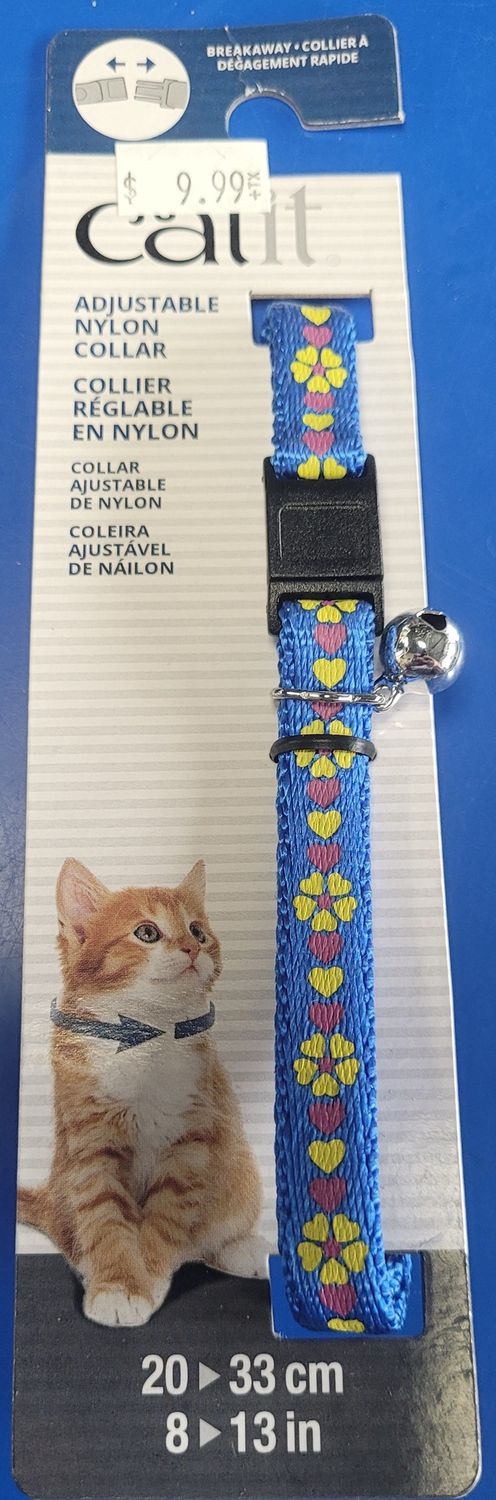 Catit Adjustable Collar blue flower