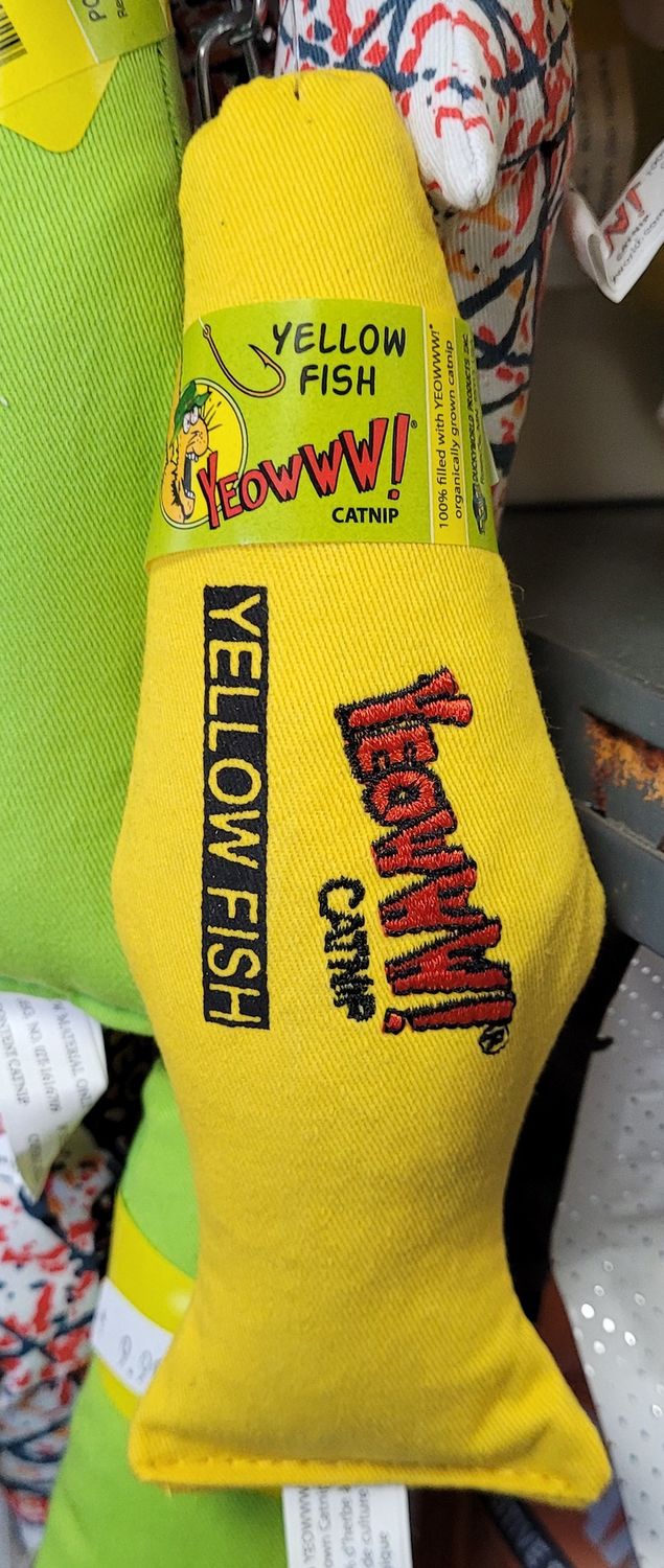 Yeowww! Catnip Yellow Fish