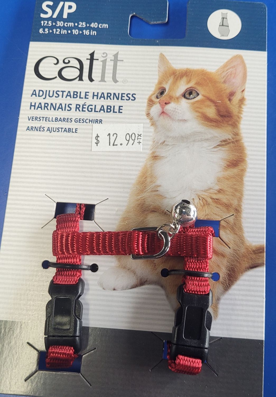 Cat It Adj. Harness Red small