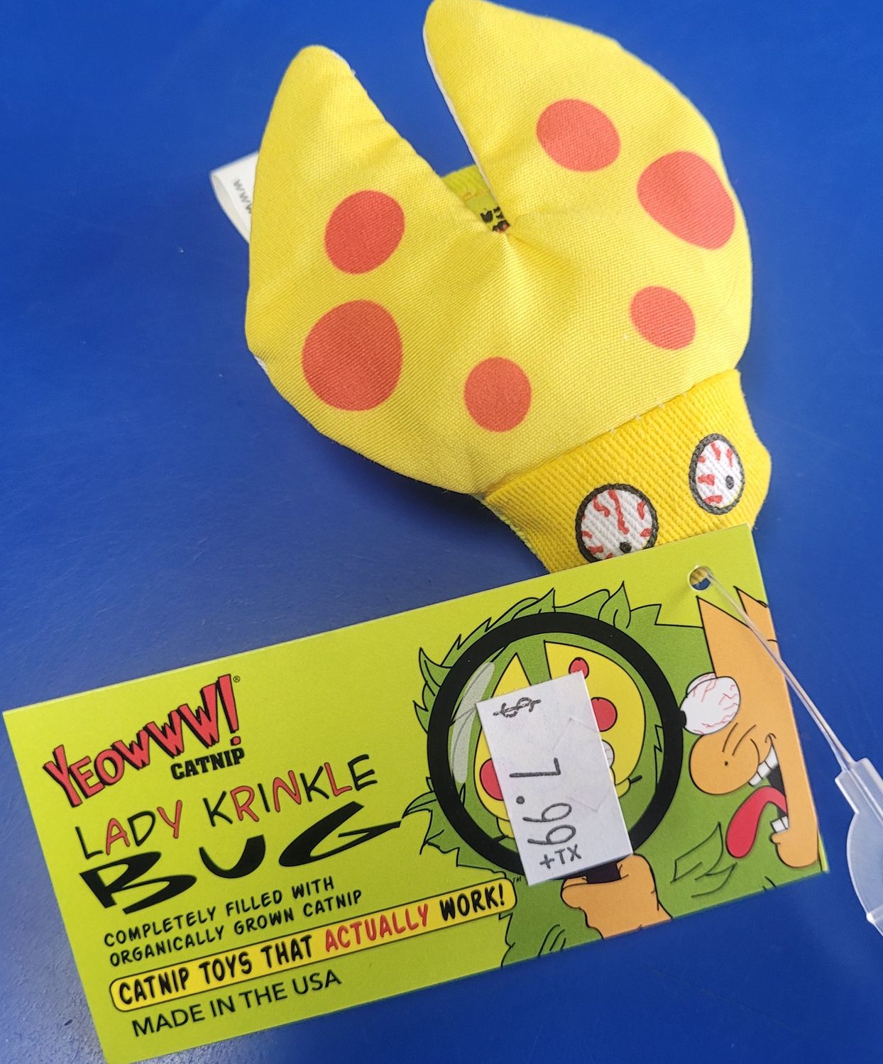 Ducky World Lady Krinkle Bug Catnip Toy