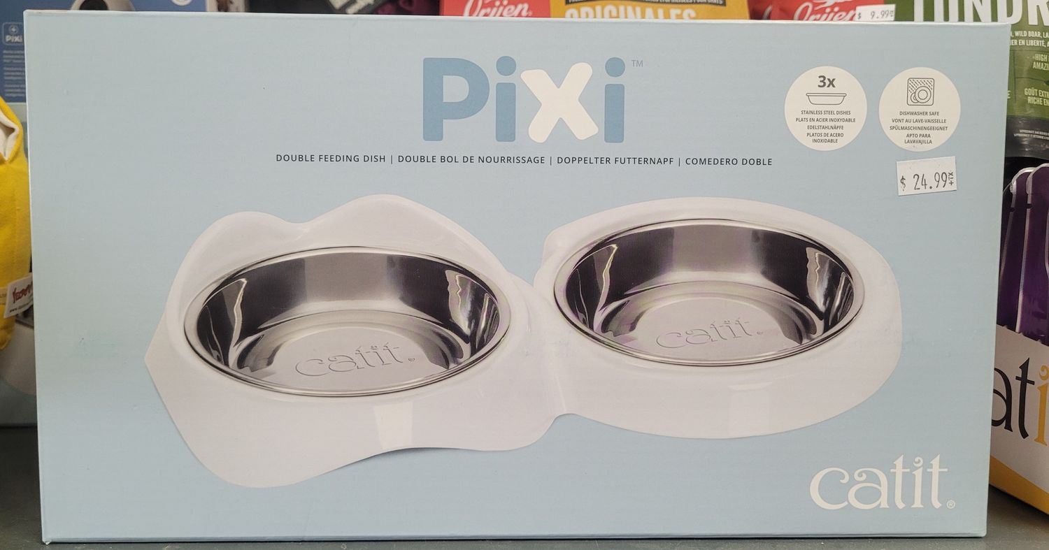 Cat It Pixi Double Dish white