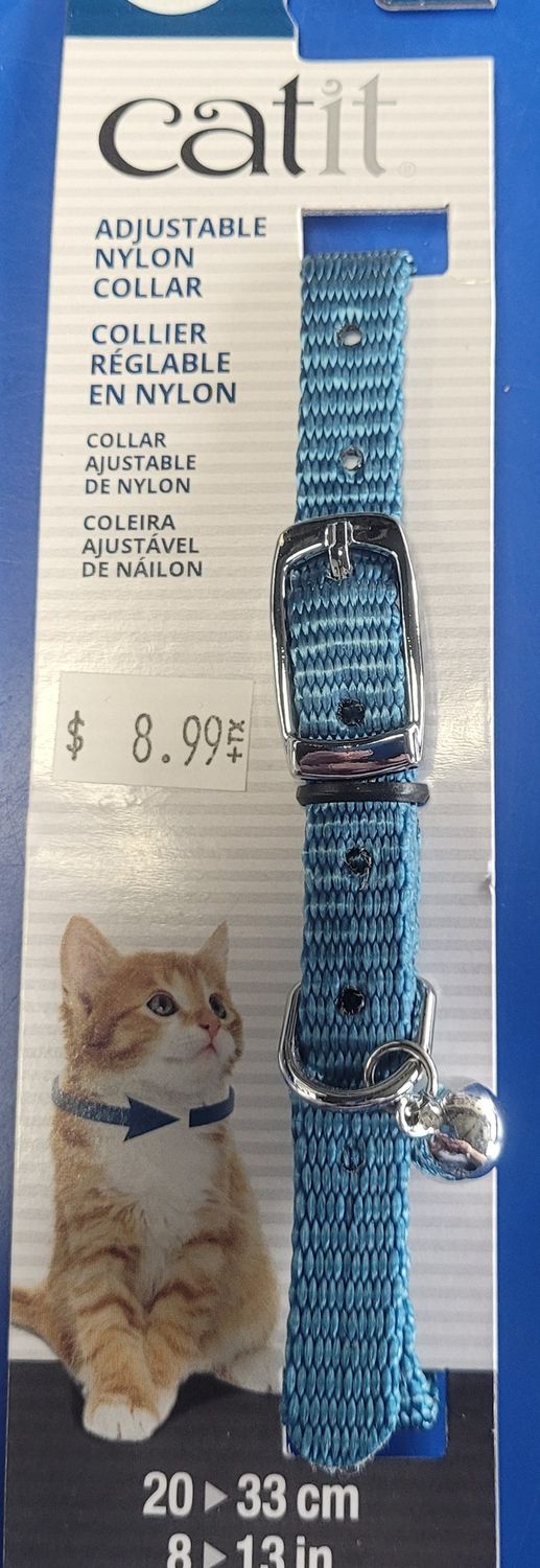 Cat It Expandable Nylon Collar 20-30cm Blue